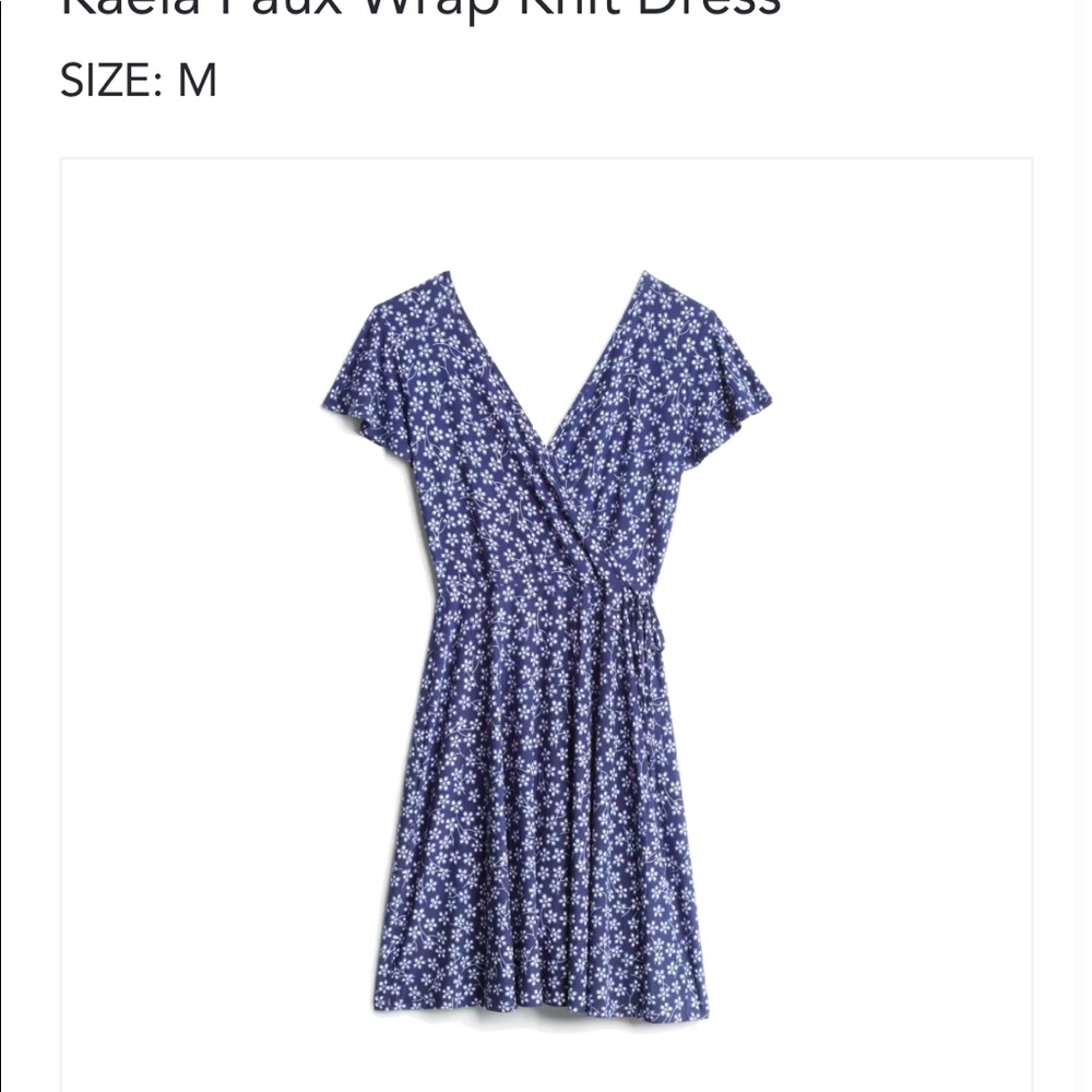 Kayleigh knit faux wrap dress